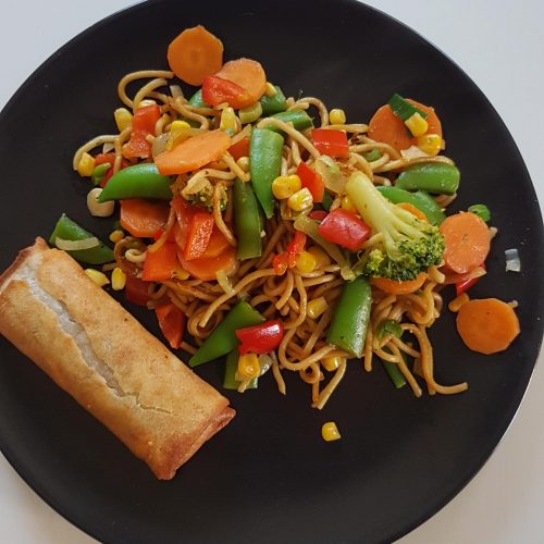 wok med grøntsager